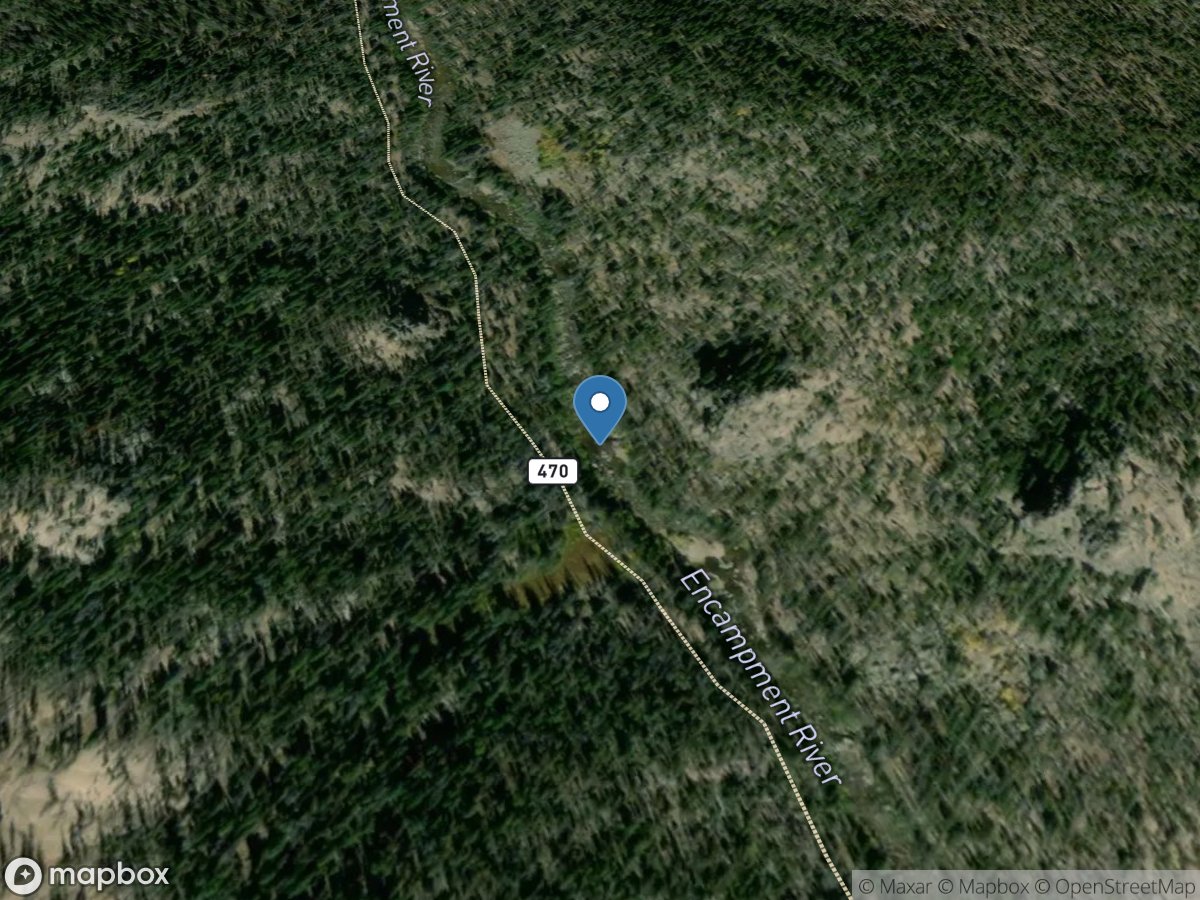 Encampment River above Hog Park CR, near Encampment, WY location