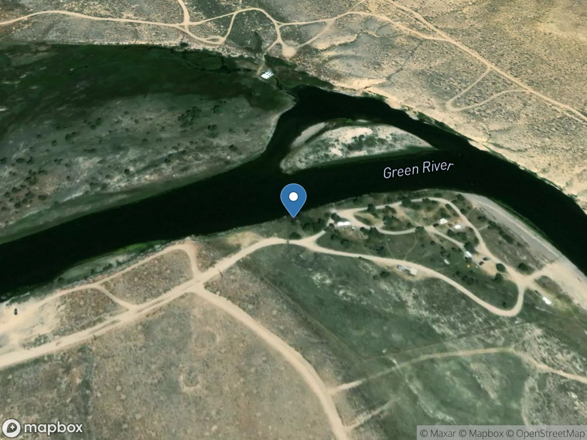 Green River below Fontenelle Reservoir, WY location