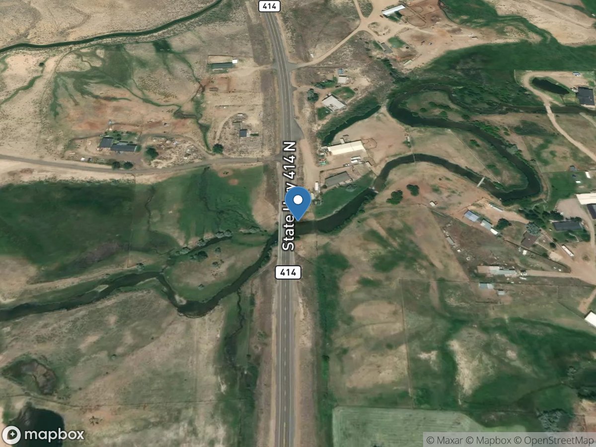 Blacks Fork near Urie, WY location