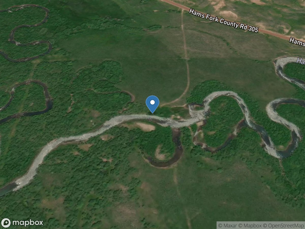 Hams Fork below Pole Creek, near Frontier, WY location