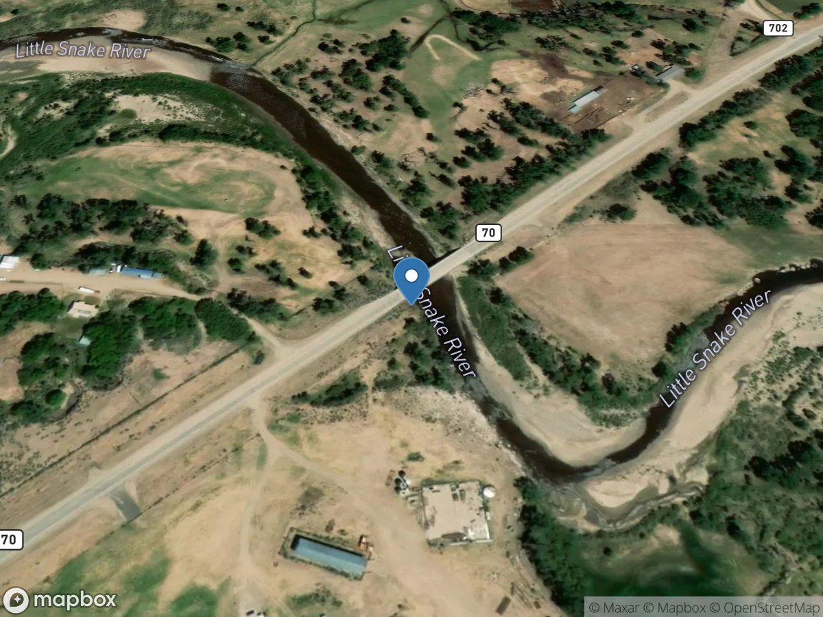 Little Snake River near Dixon, WY location