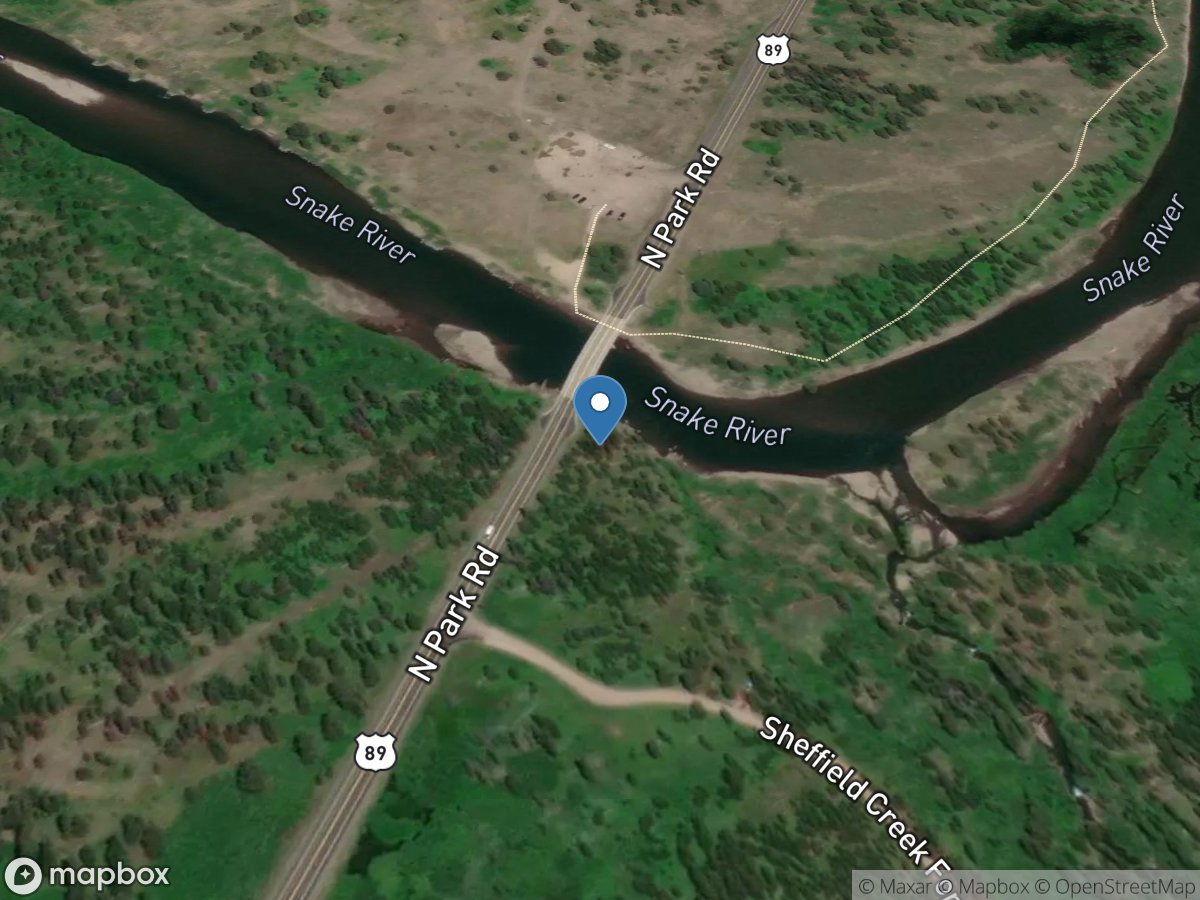 Snake River above Jackson Lake at Flagg Ranch WY location