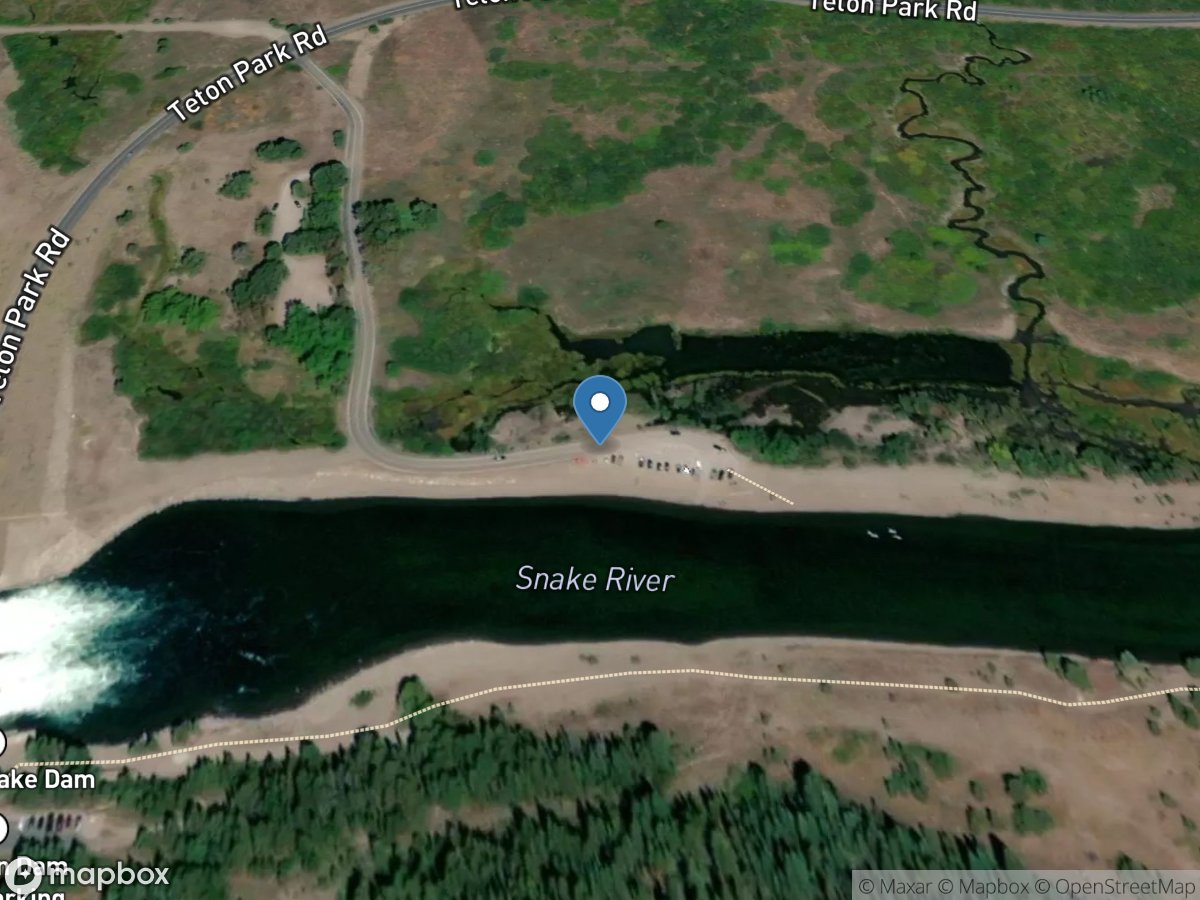 Snake River near Moran, WY location