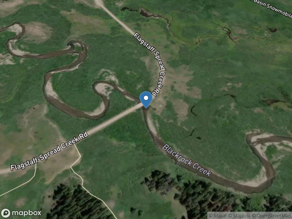 Blackrock Creek bl Split Rock Cr, near Moran, WY location