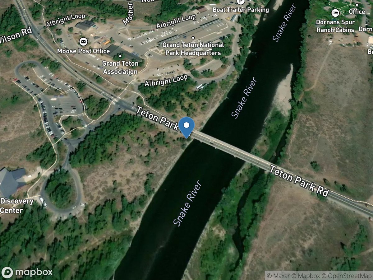 Snake River at Moose, WY location