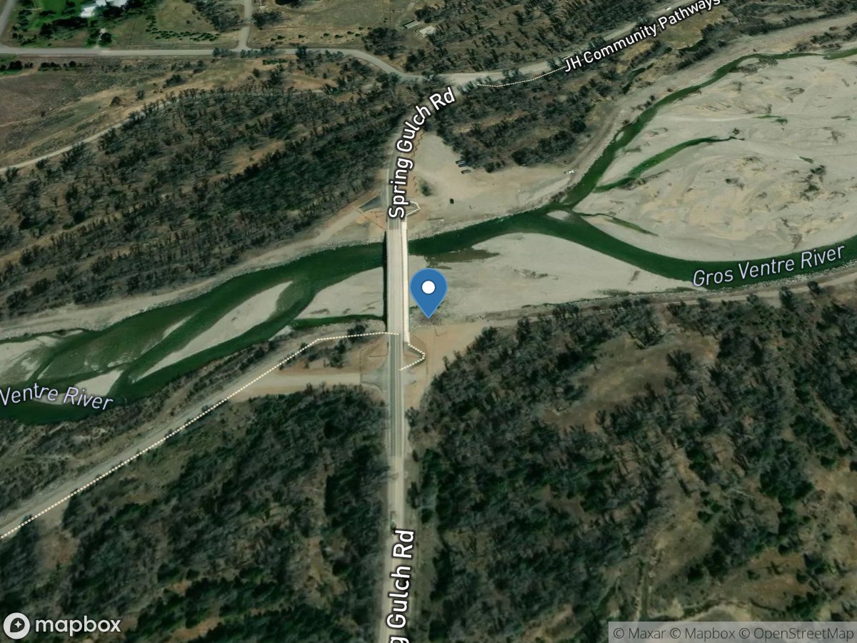 Gros Ventre River at Zenith, WY location