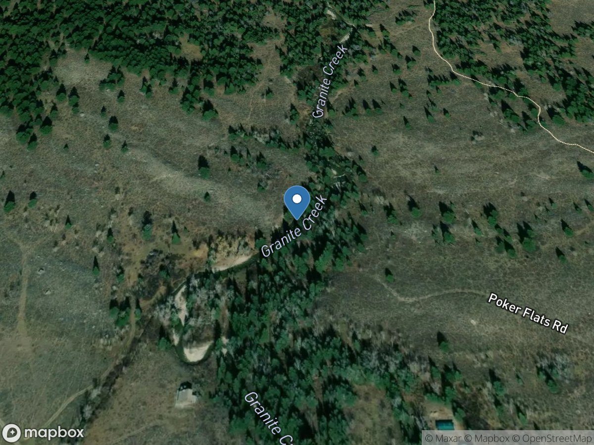 Granite Creek above Granite C Supplemental, near Moose, WY location