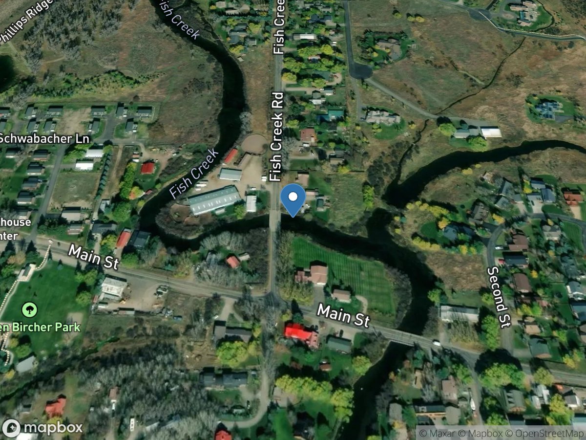 Fish Creek at Wilson, WY location