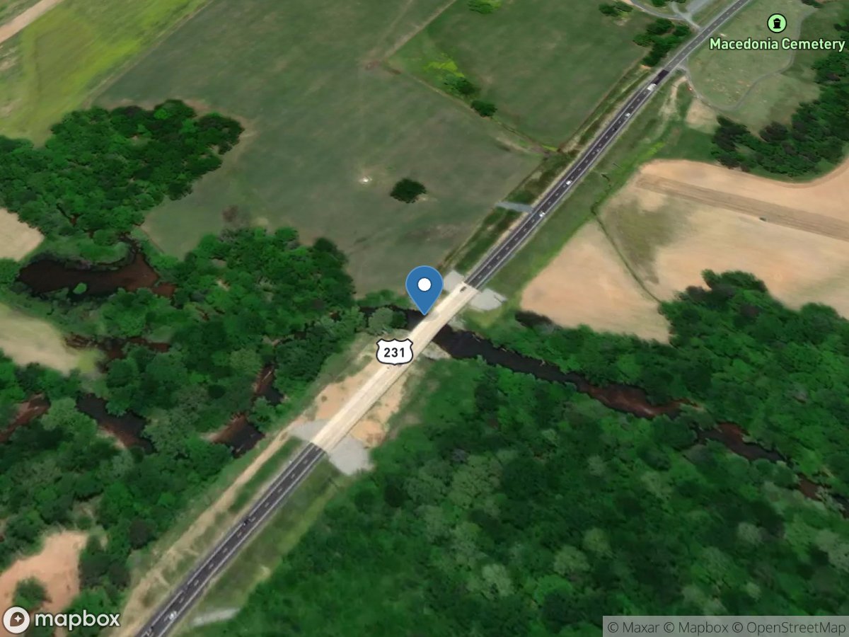 Kelly Creek near Vincent AL location