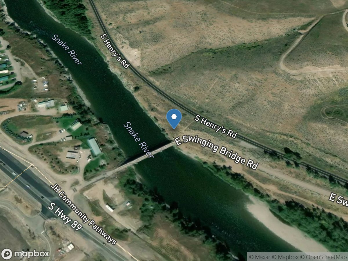 Snake River below Flat Creek, near Jackson, WY location