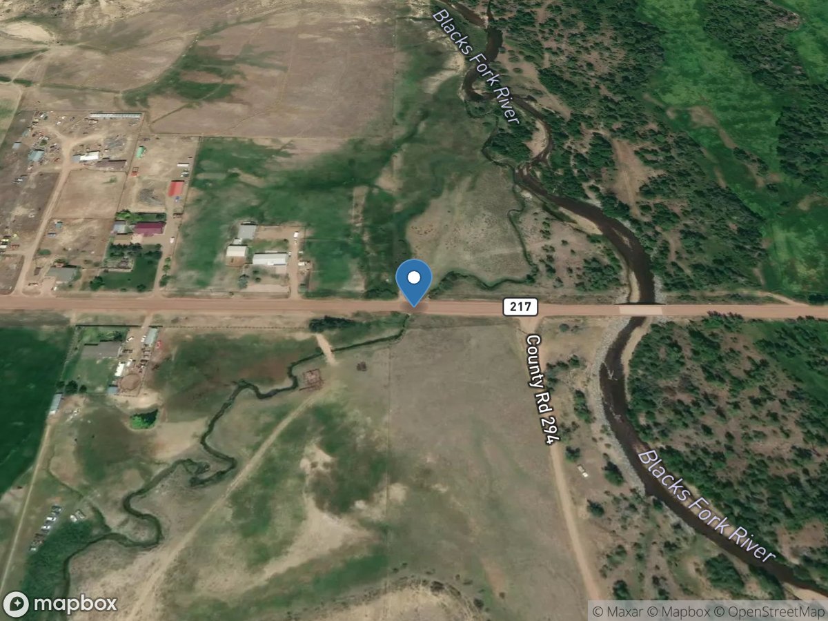 Threemile Creek at County Road 217, near Ft Bridger, WY location