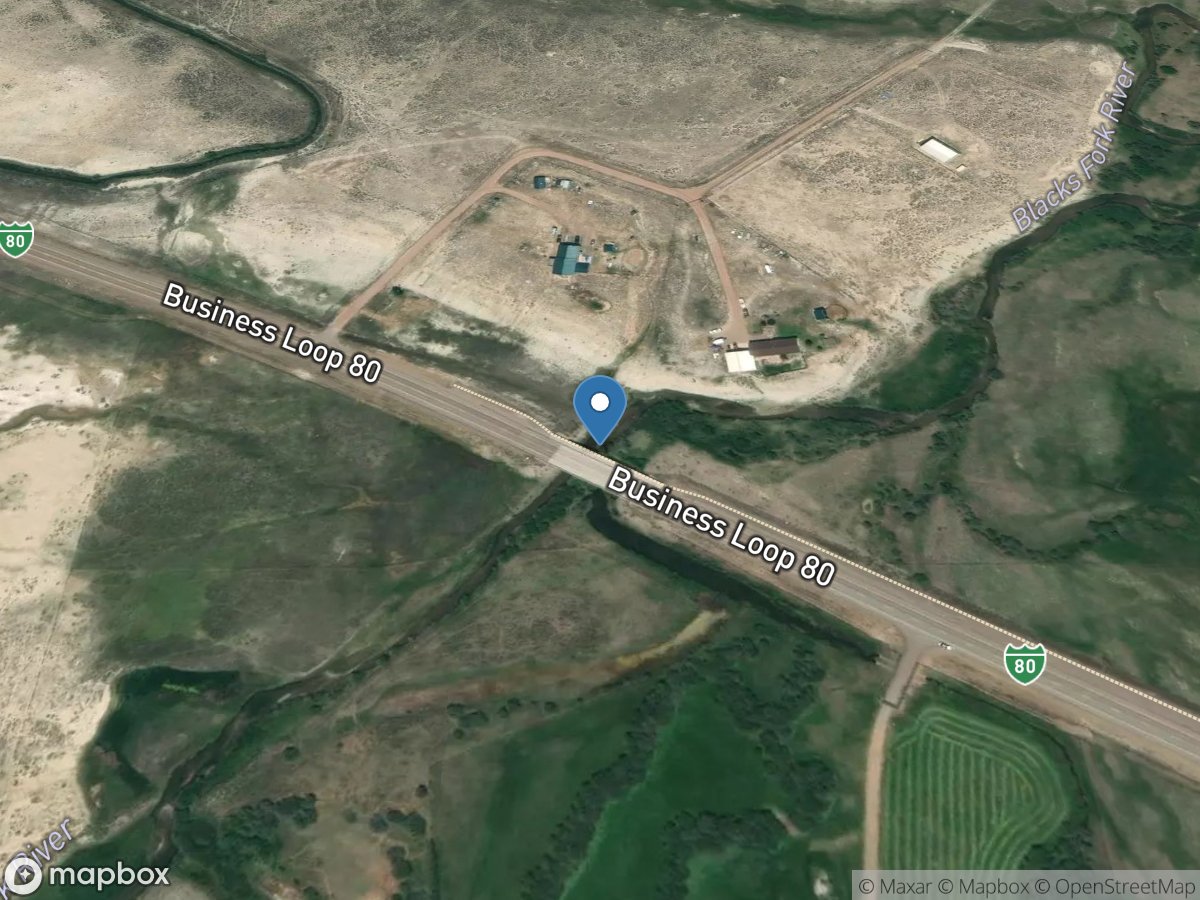 Blacks Fork bl I-80 Below drain, near Ft Bridger, WY location