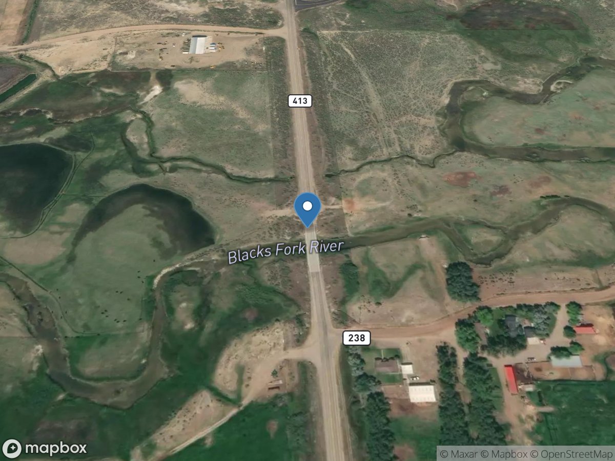 Blacks Fork at Highway 413, near Lyman, WY location
