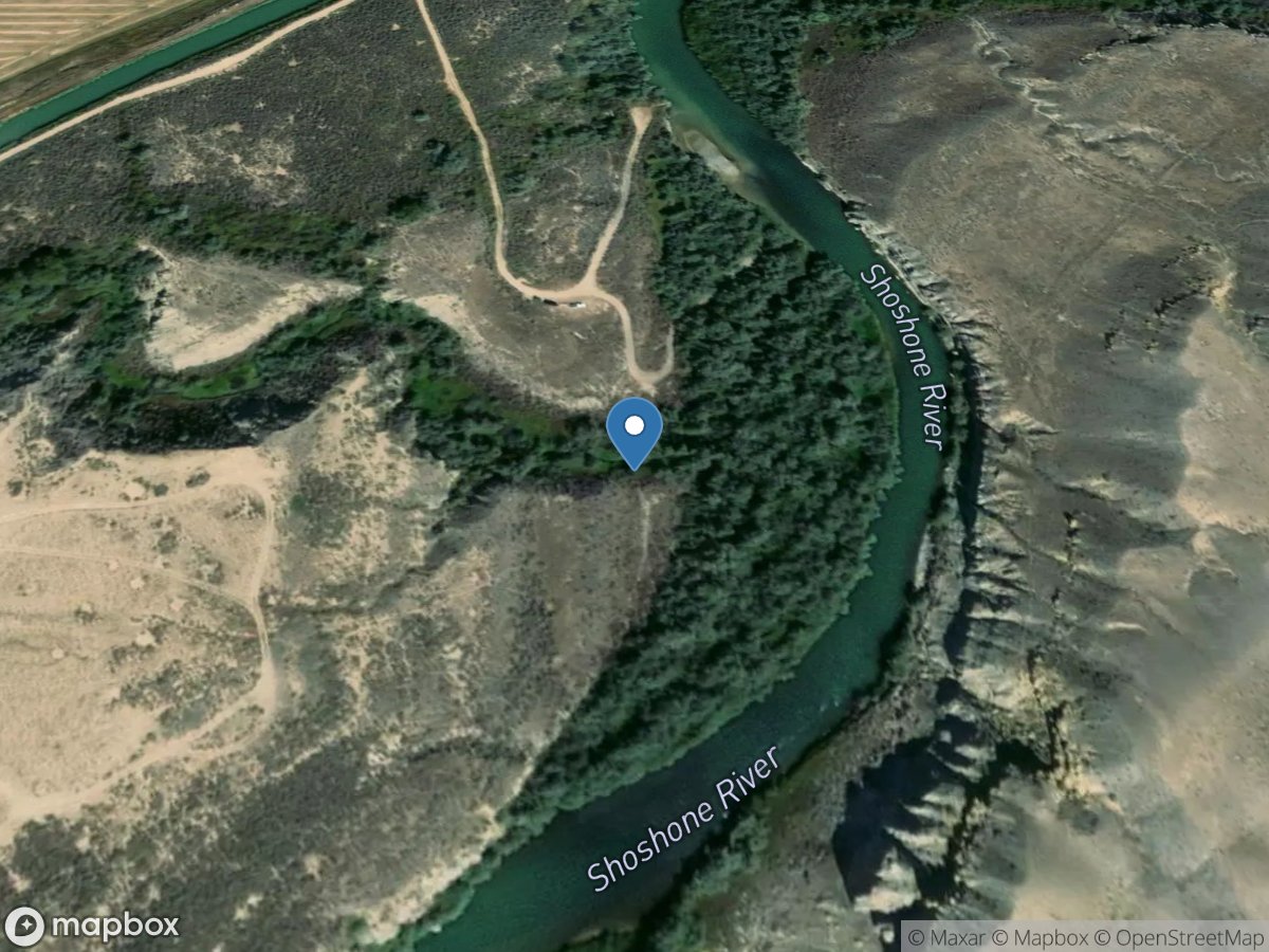 Buck Creek at mouth, near Ralston, WY location