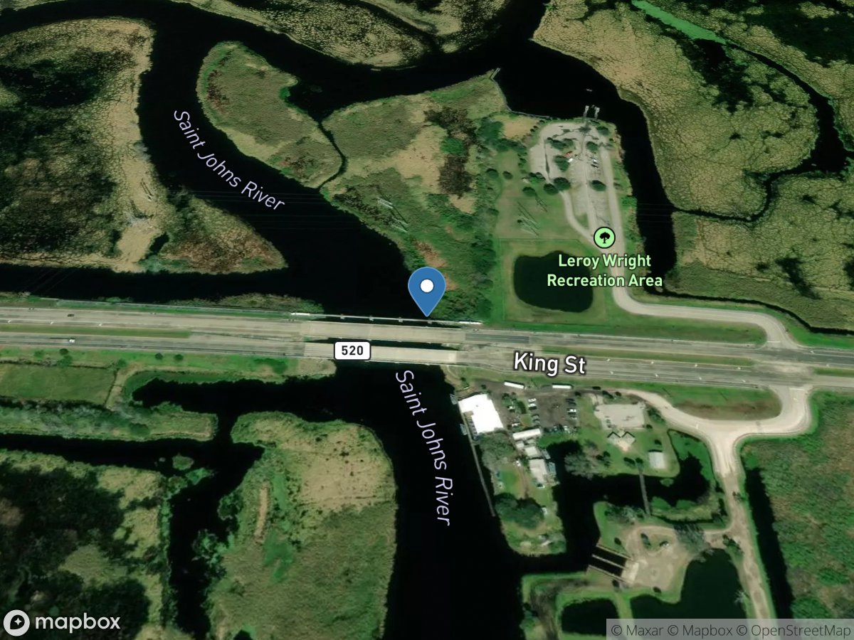 St. Johns River near Cocoa, FL location