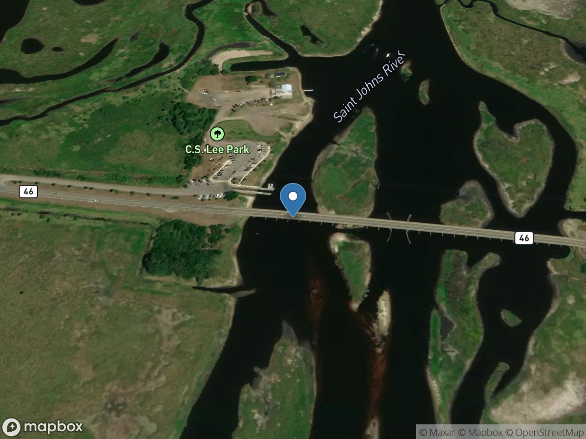 St. Johns River above Lake Harney near Geneva, FL location