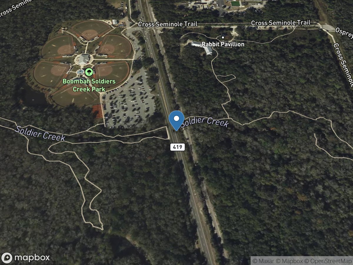 Soldier Creek near Longwood, FL location