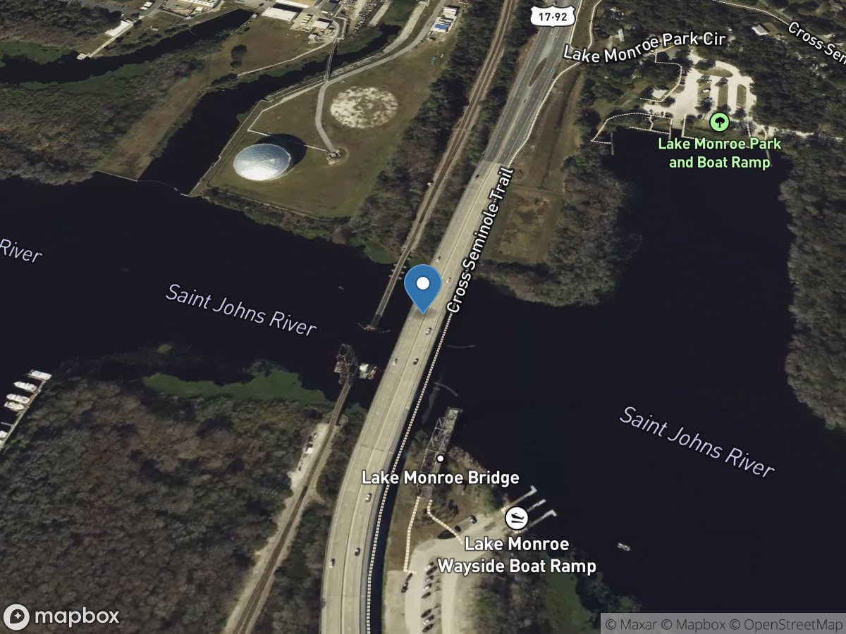 St. Johns River near Sanford, FL location