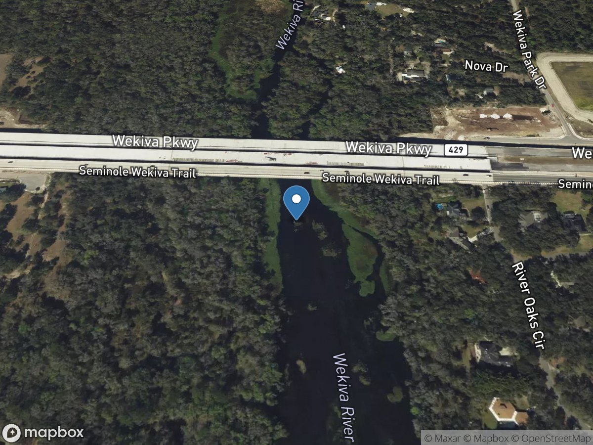 Wekiva River near Sanford, FL location
