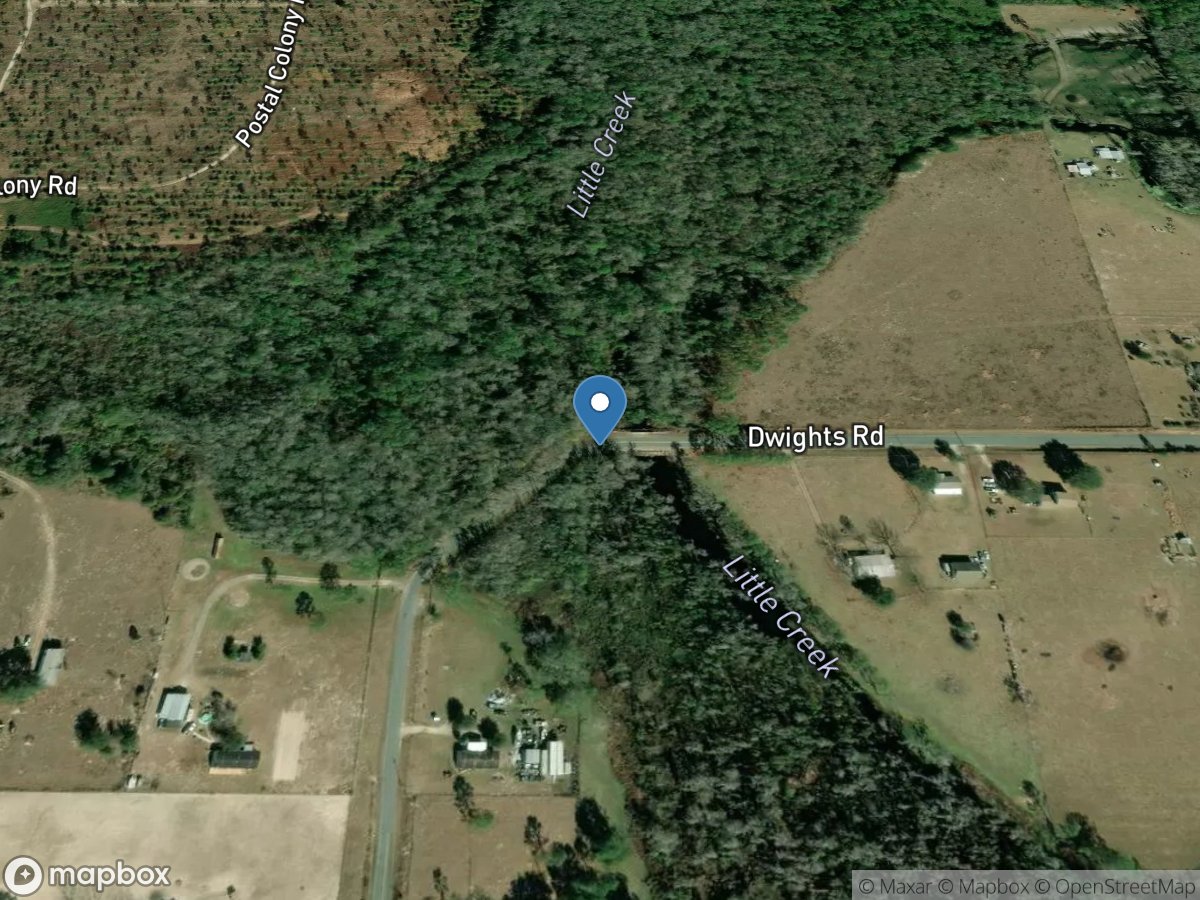 Little Creek at Green Swamp Road near Clermont, FL location