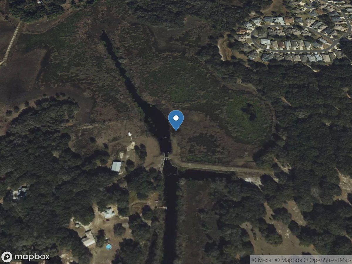 Palatlakaha River below Structure M-6 near Mascotte, FL location