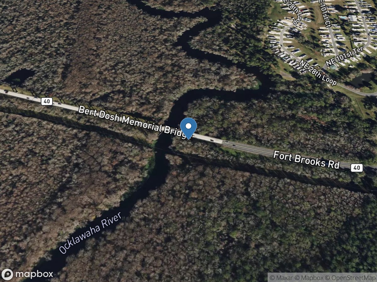 Ocklawaha River near Conner, FL location