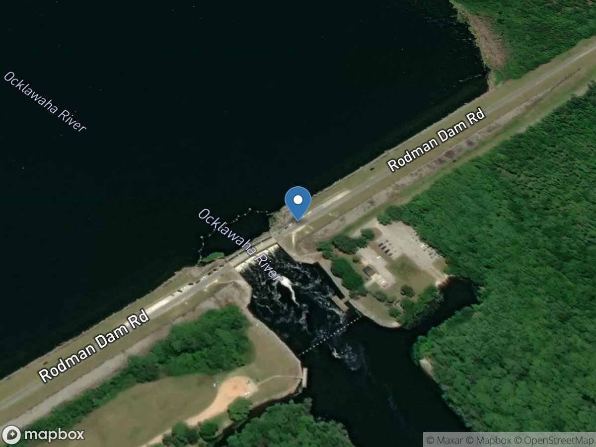 Ocklawaha River above Rodman DAM near Orange Springs,Fla. location