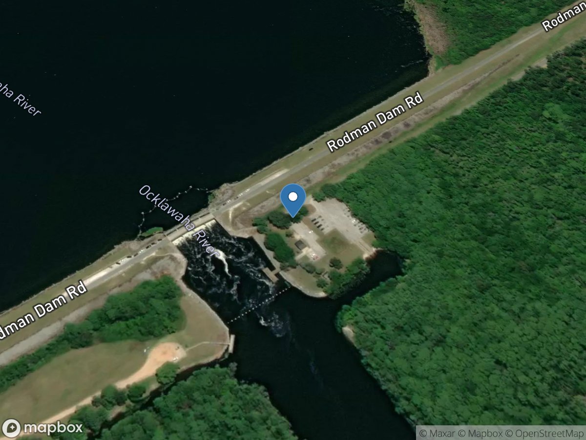 Ocklawaha River at Rodman DAM near Orange Springs, FL location