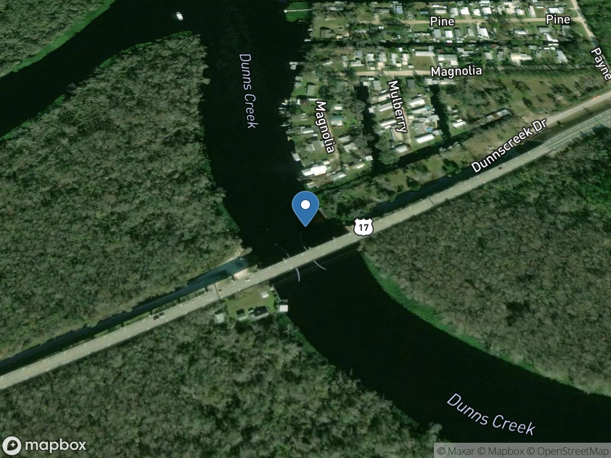 Dunns Creek near Satsuma, FL location