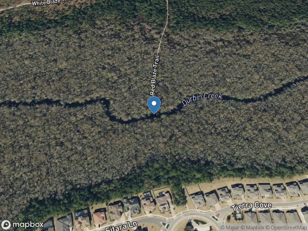 Durbin Creek near Fruit Cove, FL location