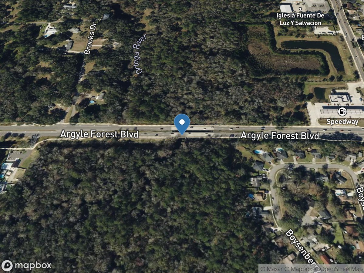 Ortega River at Kirwin Road near Jacksonville,FL location