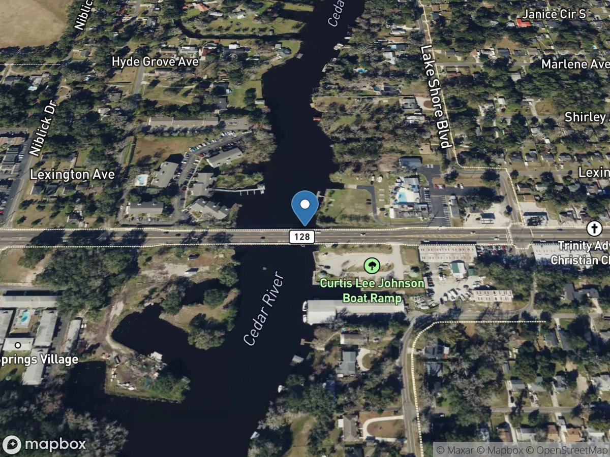 Cedar River at San Juan Avenue at Jacksonville, FL location