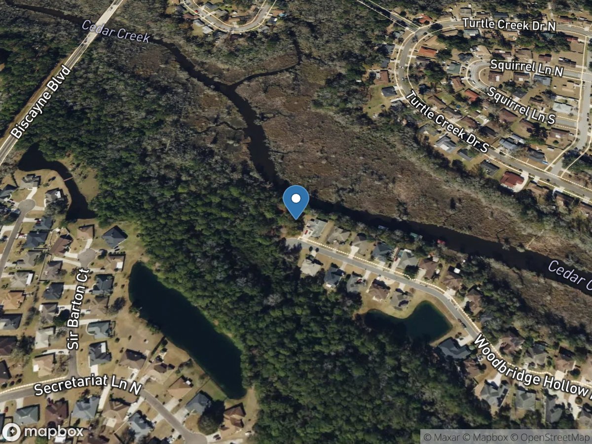 Broward River below Biscayne Boulevard near Jacksonville, FL location