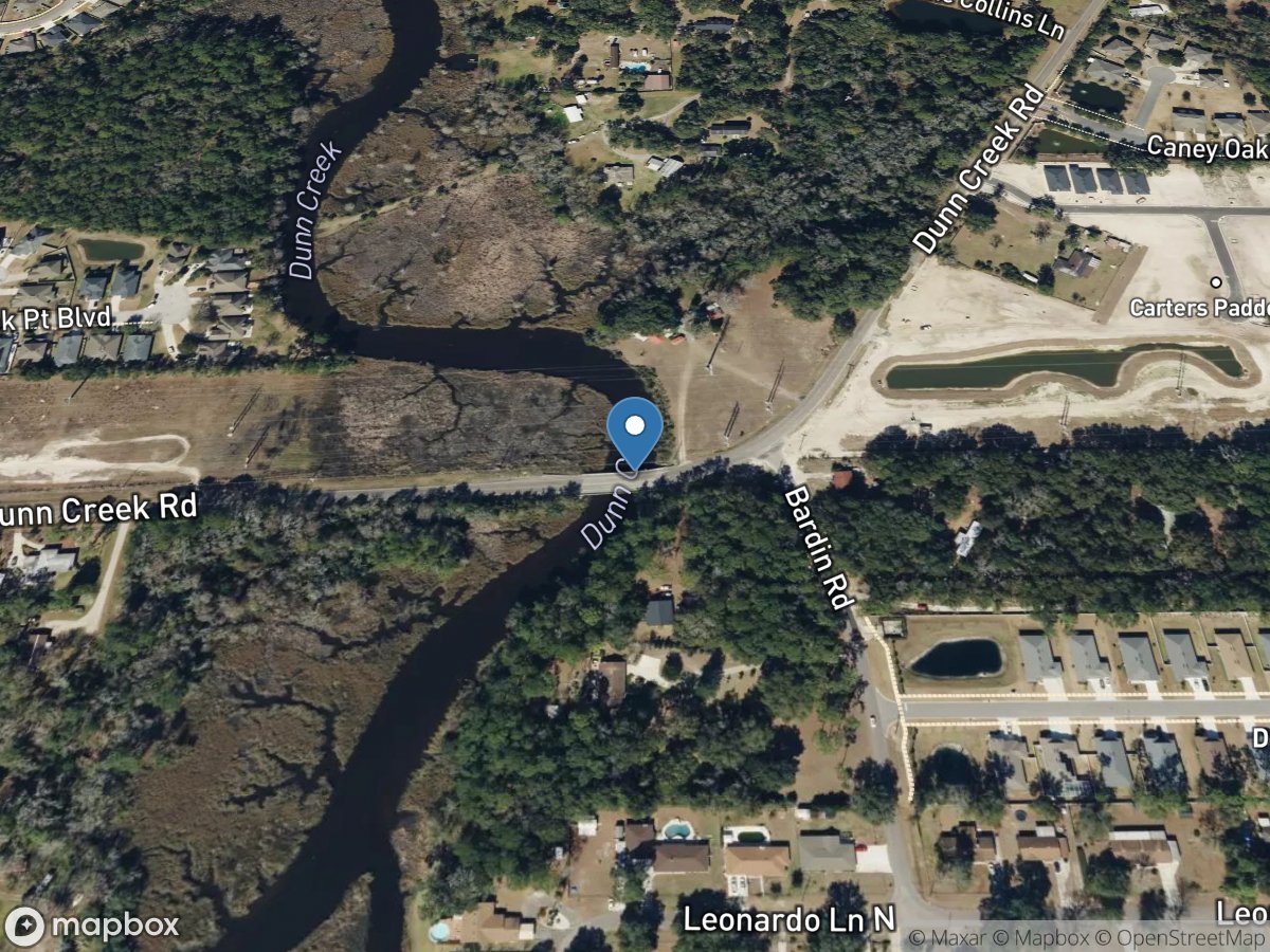 Dunn Creek at Dunn Creek Road near Eastport, FL location