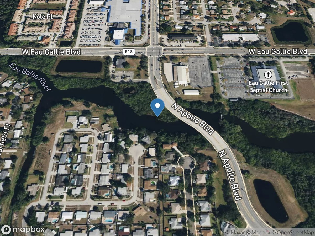 Eau Gallie Riv at Heather Glen Cir at Melbourne FL location