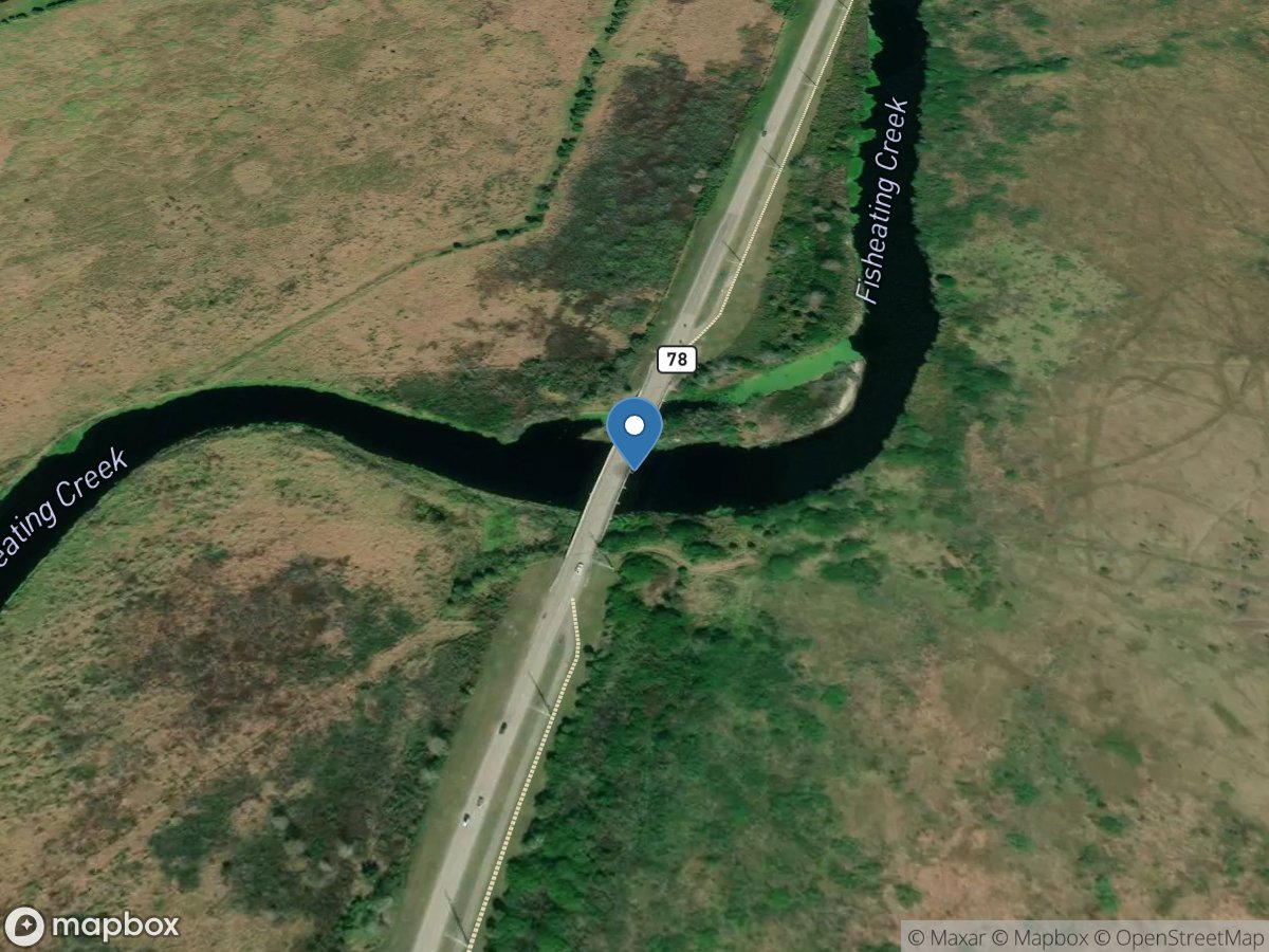 Fisheating Creek at Lakeport, FL location