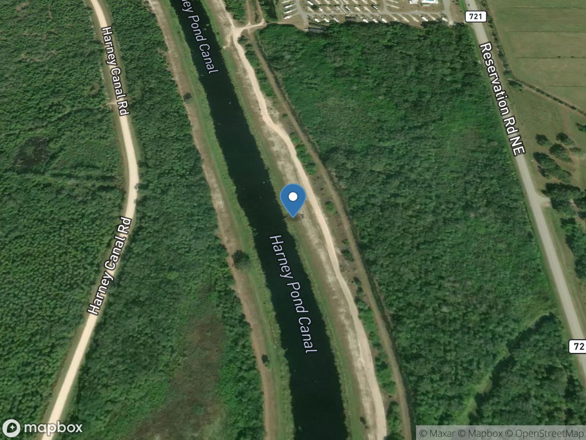 Harney Pond Canal above S-71 near Lakeport, FL location