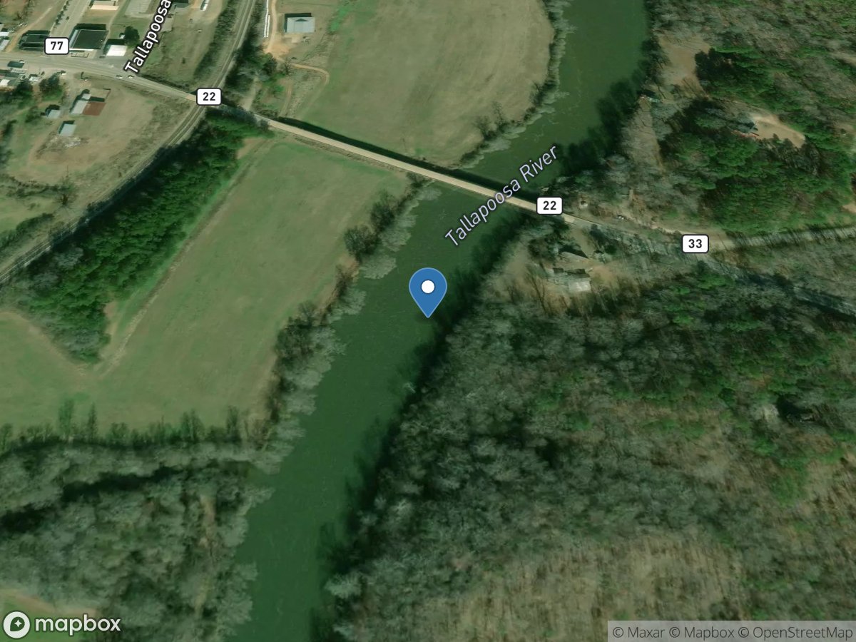 Tallapoosa River at Wadley AL location