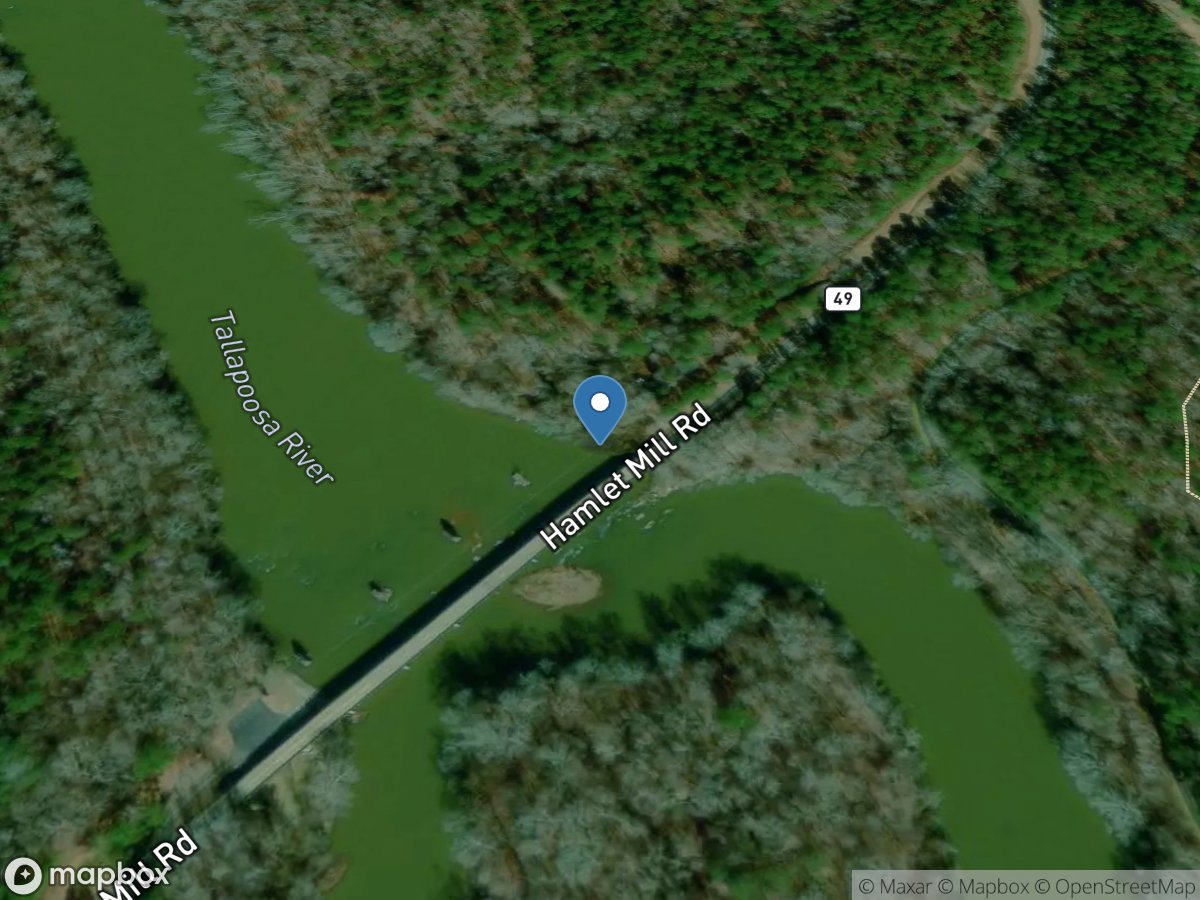 Tallapoosa River near New Site, Al.(horseshoe Bend) location