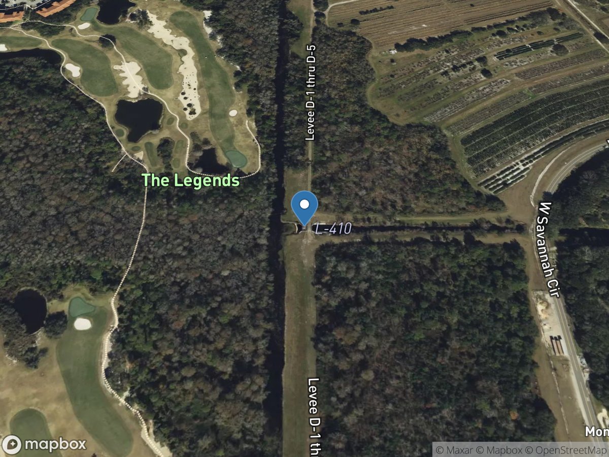 Lateral 410 at S-410 near Vineland, FL location