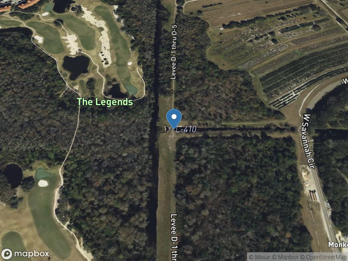 Lateral 410 below S-410 near Vineland, FL location