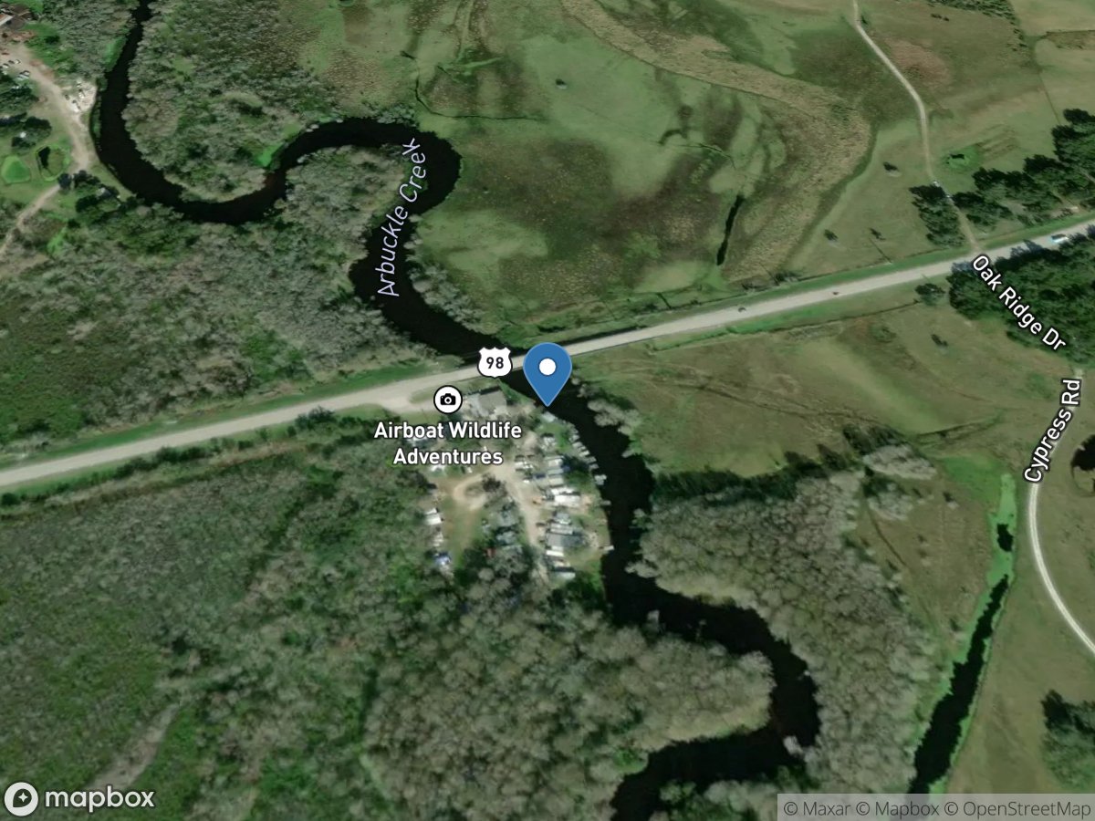 Arbuckle Creek near DE Soto City, FL location