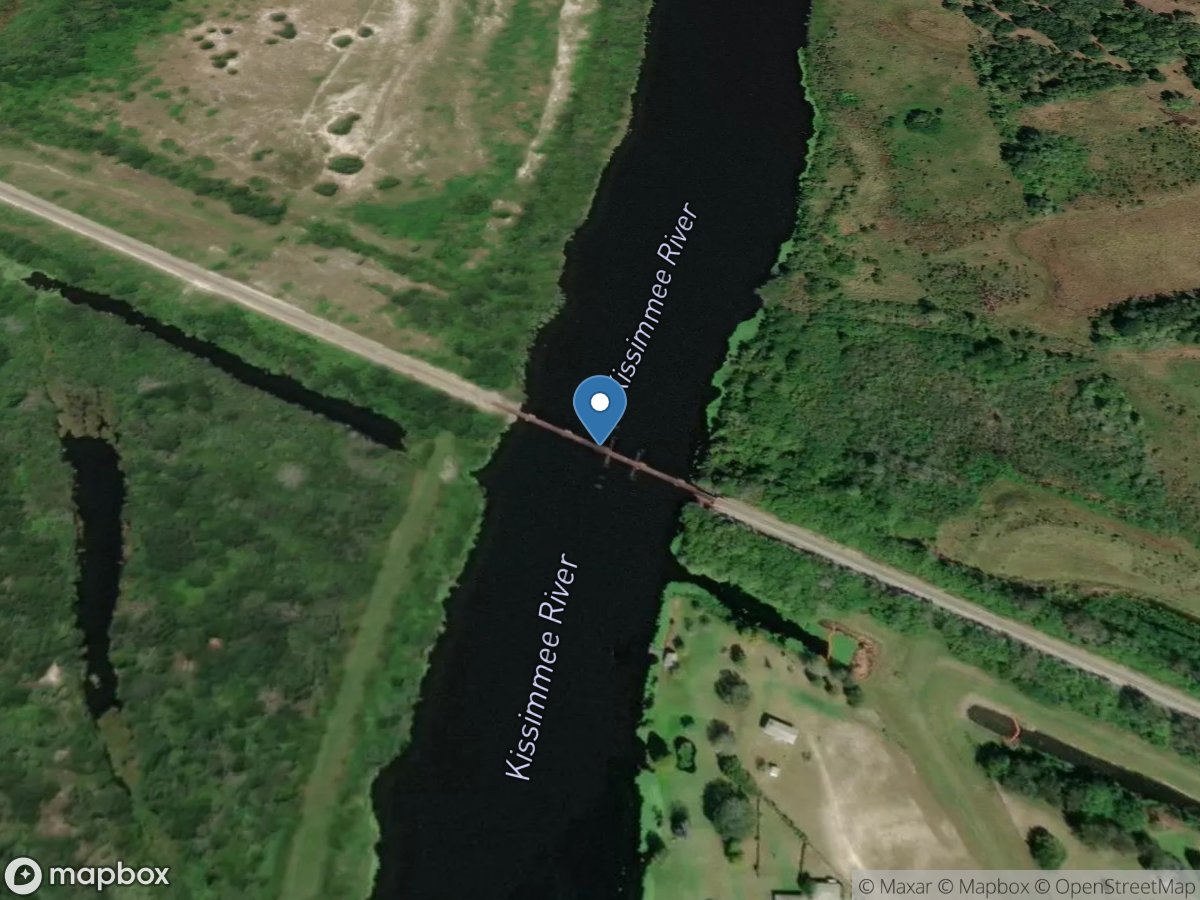 Kissimmee River below S-69 near Basinger, FL location