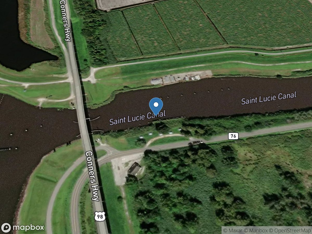 St. Lucie Canal below S-308, near Port Mayaca (aux) FL location