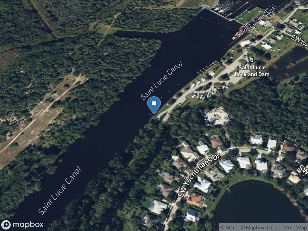 ST Lucie Canal above S-80 near Stuart FL location