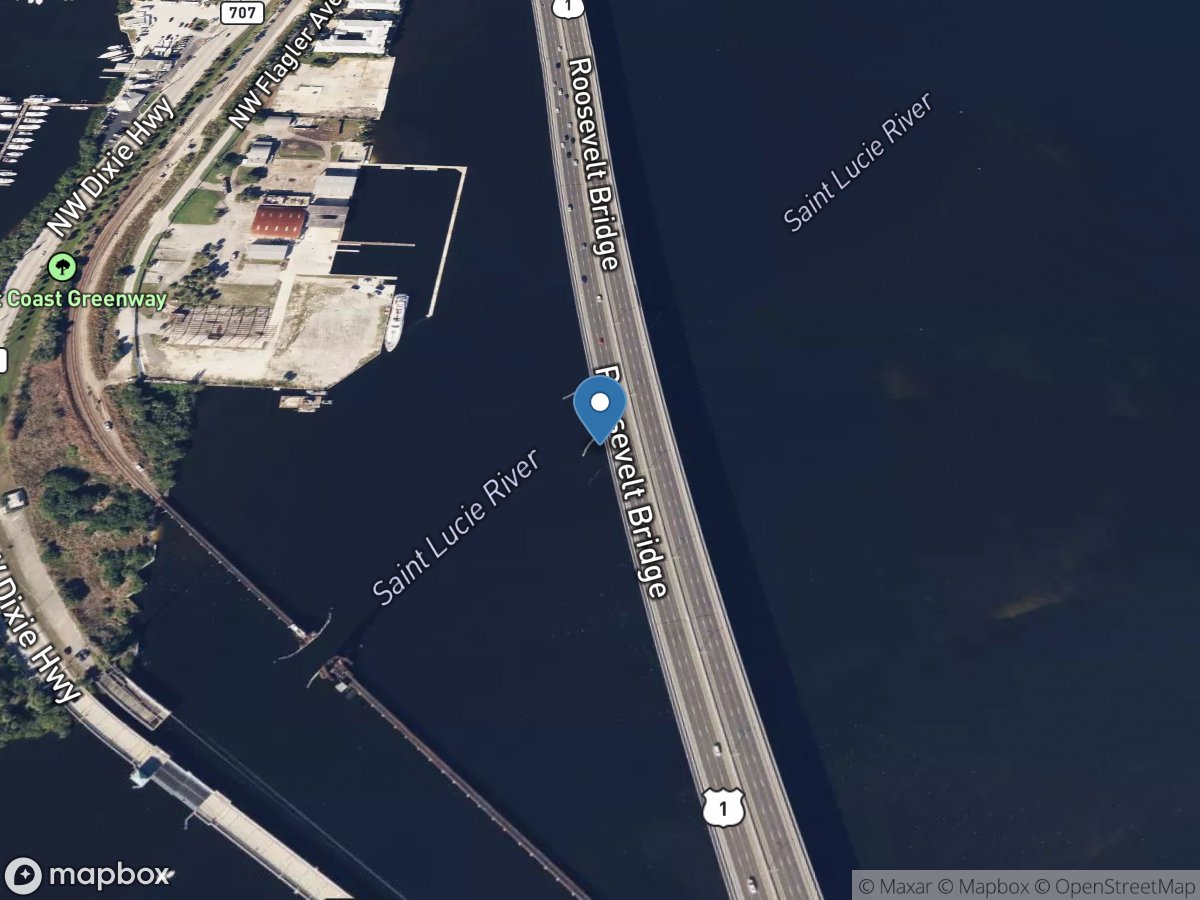 ST Lucie River at Speedy Point, Stuart FL location