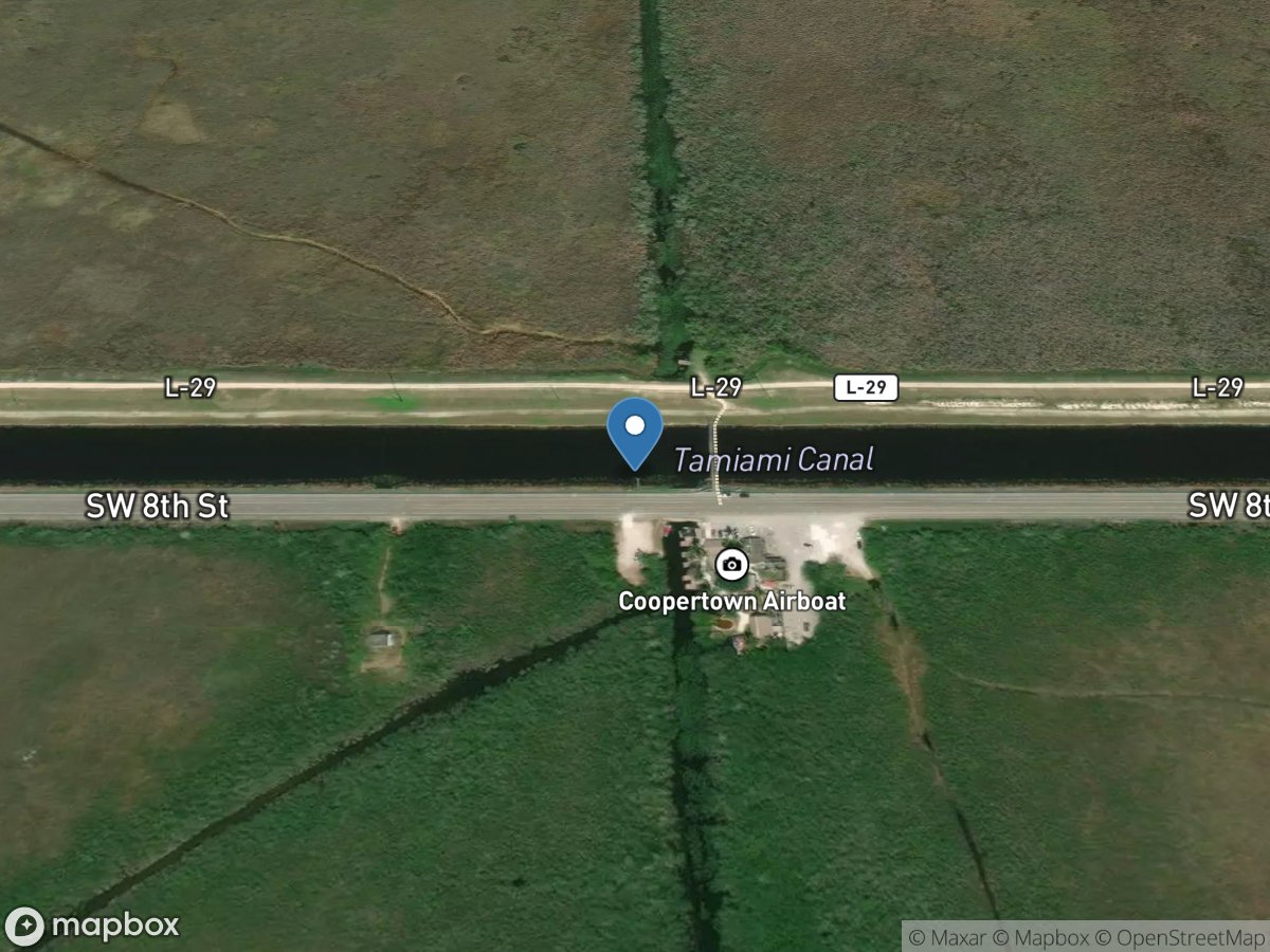 Tamiami Canal Outlets L-30 to L-67a near Miami, FL location