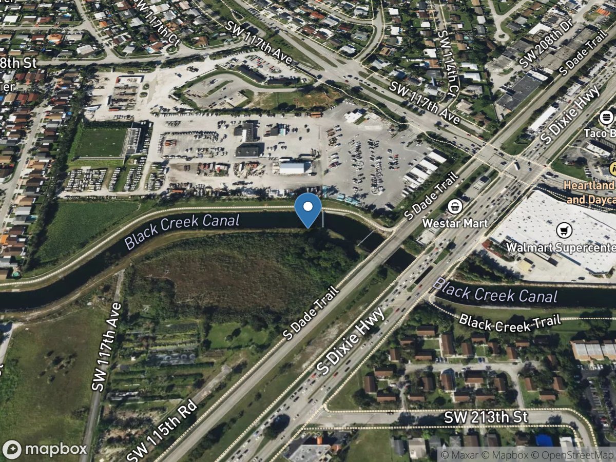 Black Creek Canal West of U.s. 1 near Goulds, FL location