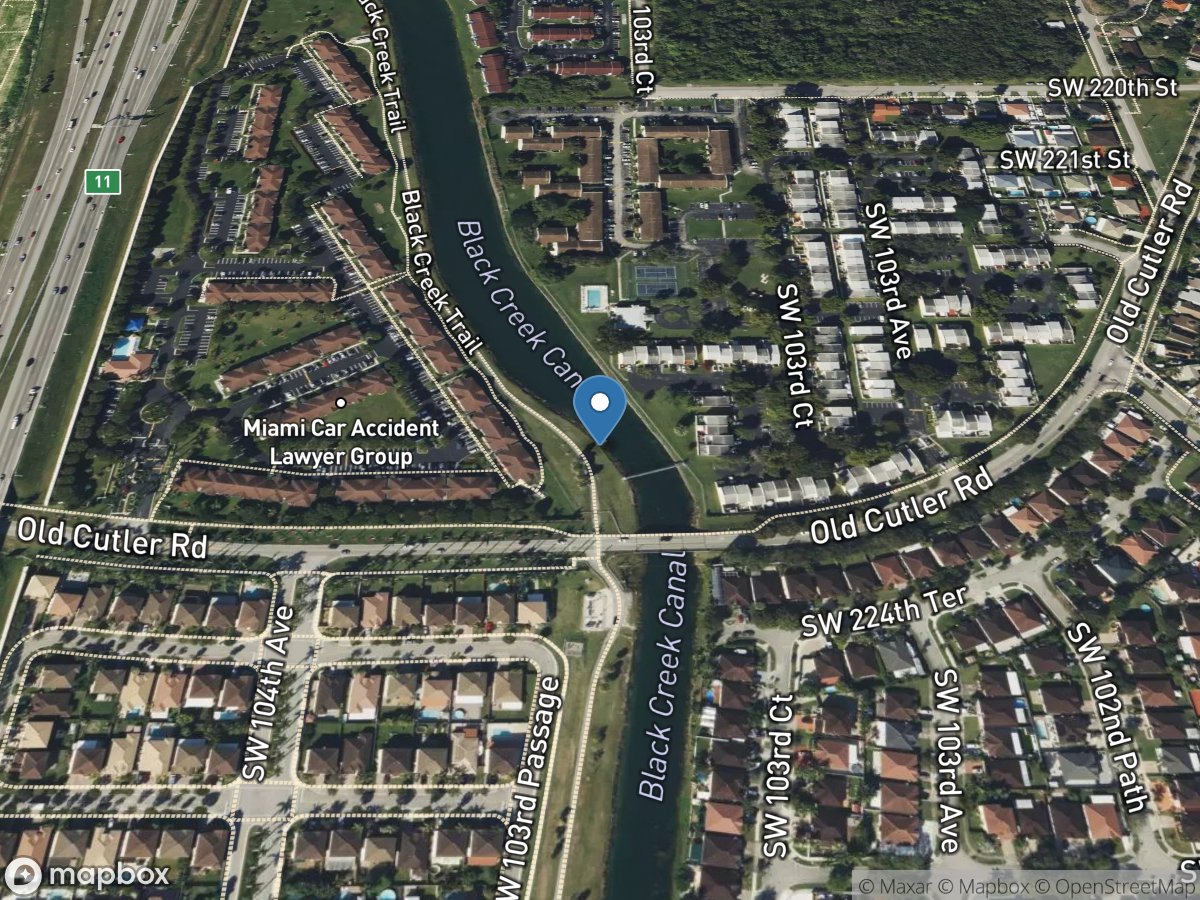 10b Black Creek Canal at Old Cutler Road near Gou location