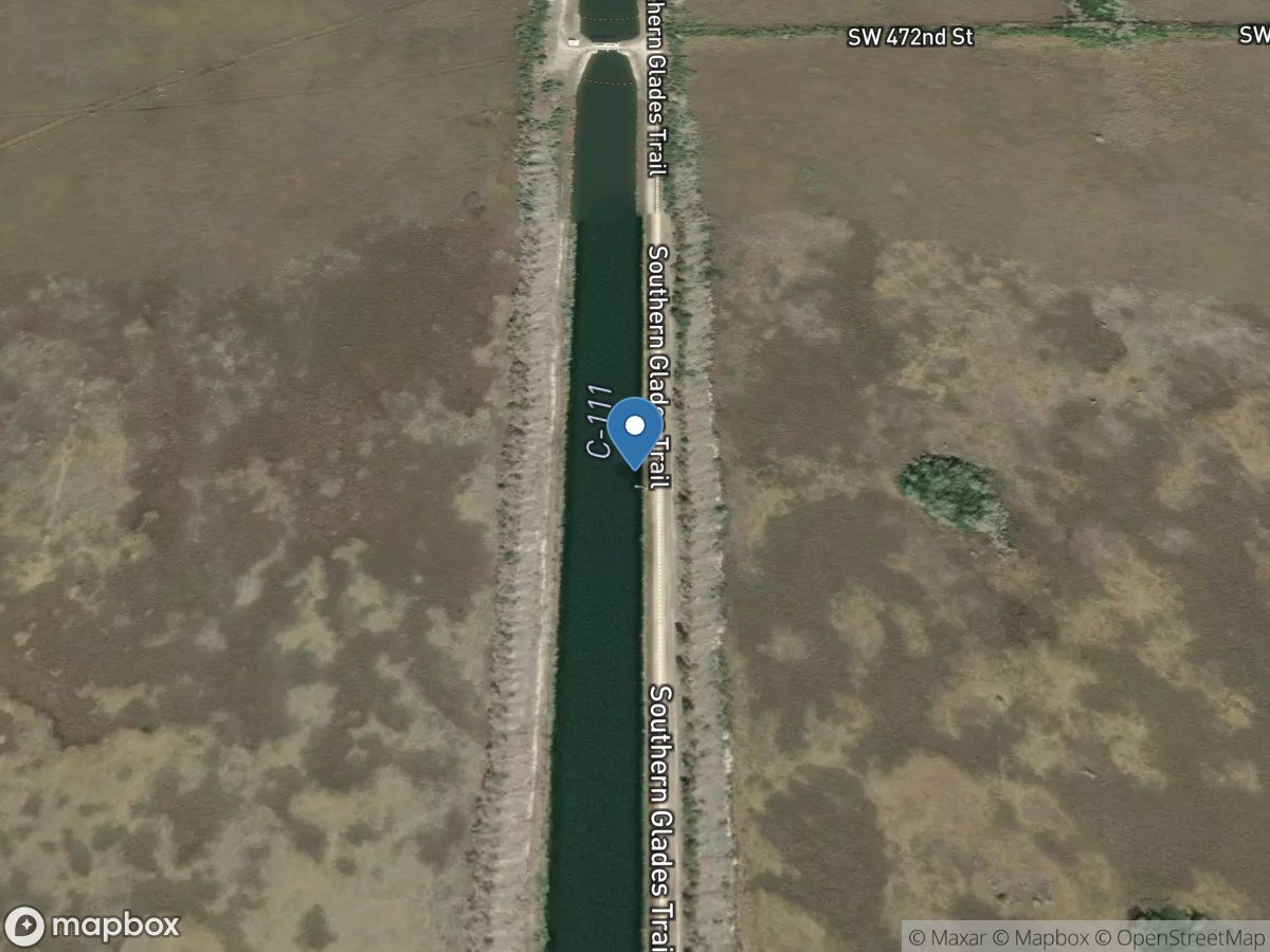 Canal 111 at S-18-C near Florida City, FL location